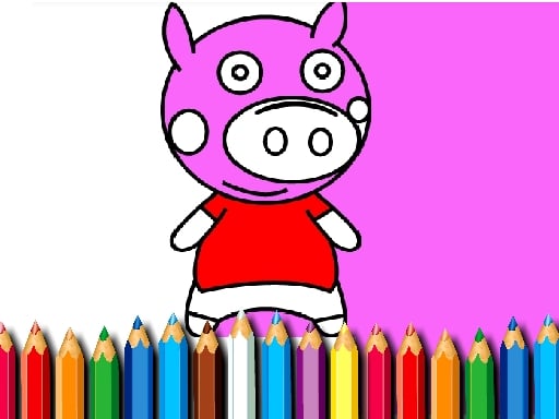 BTS Pig Coloring Game