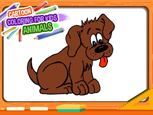 Cartoon Coloring Book for Kids - Animals