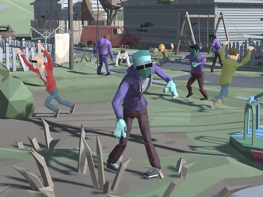 City Apocalypse 3D Of Zombie Crowd