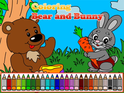 Coloring Bear and Bunny