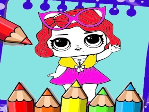 Coloring Dolls Book