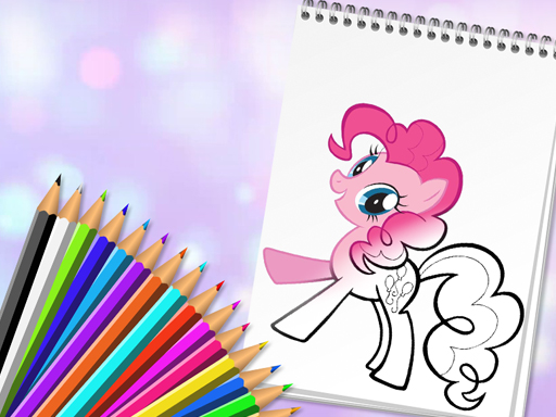 Cute Pony Coloring Book