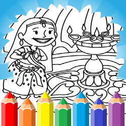 Diwali Coloring Sheets For Kids