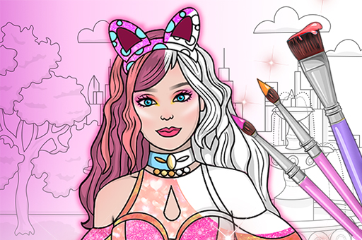 Dress Up Games & Coloring Book