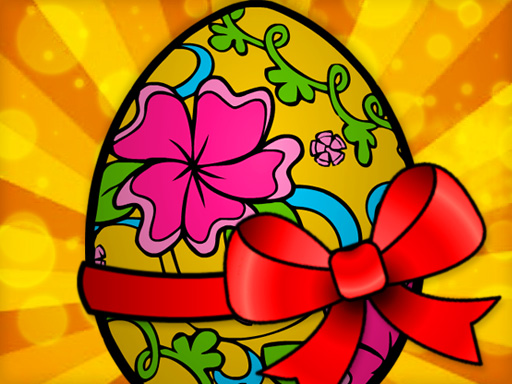 Handmade Easter Eggs Coloring Book