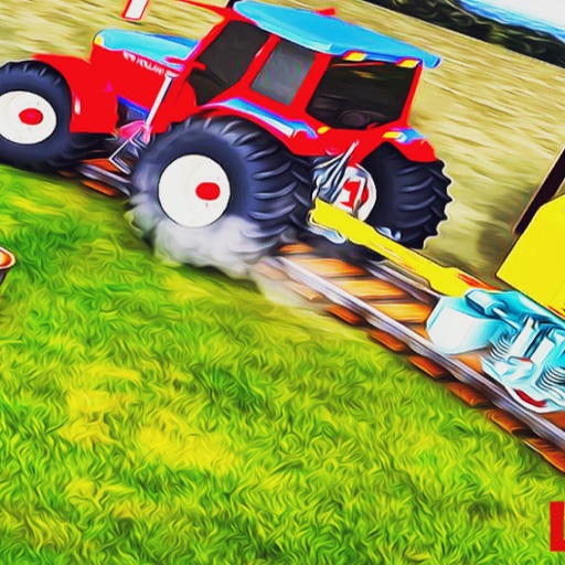 Heavy Duty Tractor Towing Train Games