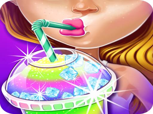 Ice Slushy Maker Rainbow Desserts Game