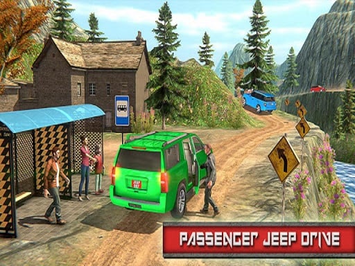 Jeep Passeger Offroad Mountain Simulation Game