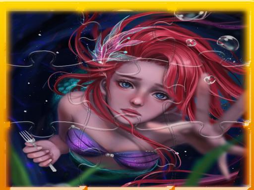 Mermaid Ariel Princess Jigsaw Puzzle