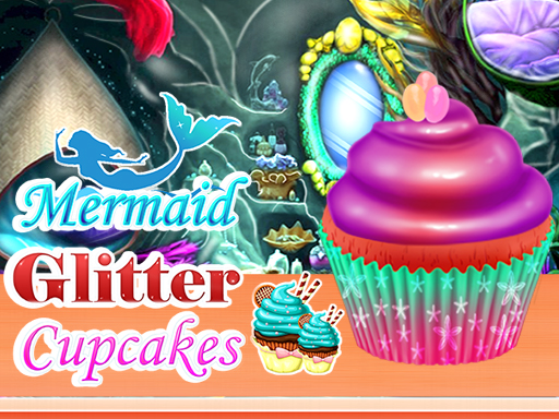 Mermaid Glitter Cupcakes