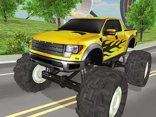 Monster truck driving simulator game