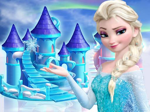 Princess frozen doll house decoration