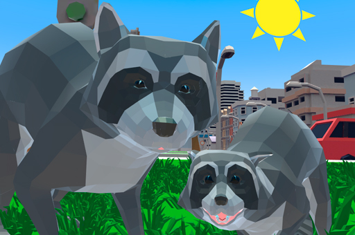 Raccoon Adventure City Simulator 3D