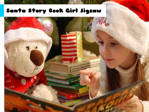 Santa Story Book Girl Jigsaw