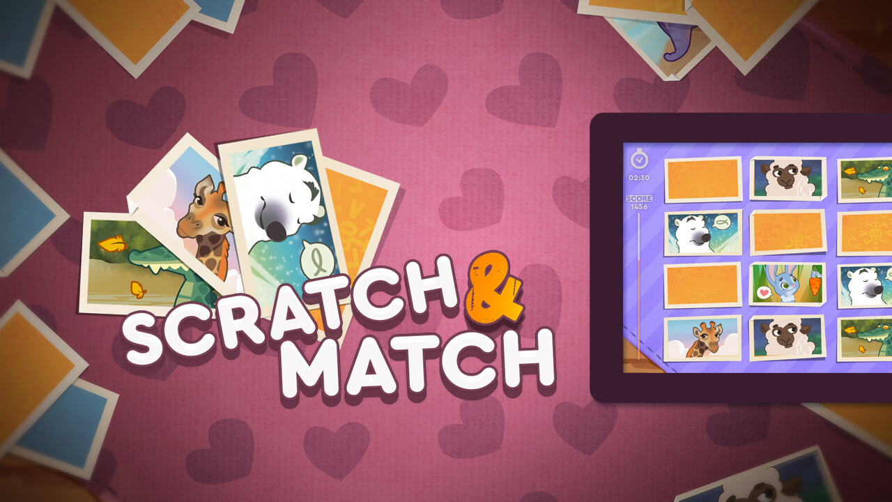 Scratch & Match Animals