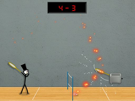 Stick Figure Badminton 3