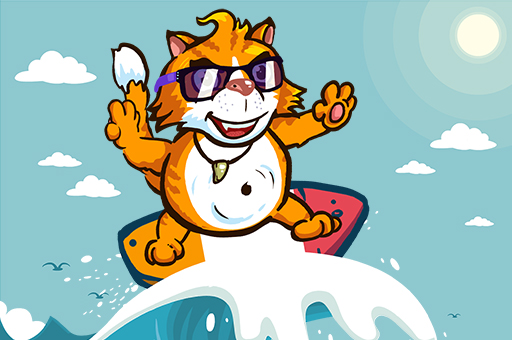 Surfer Cat