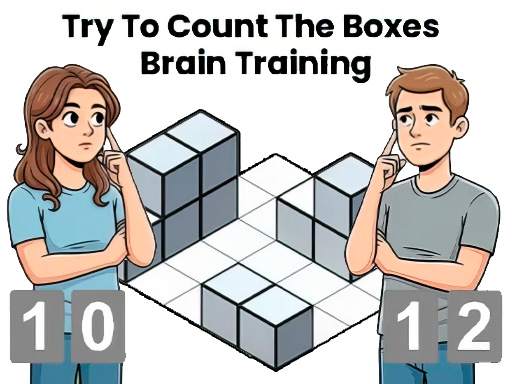 Try To Count The Boxes Brain Training