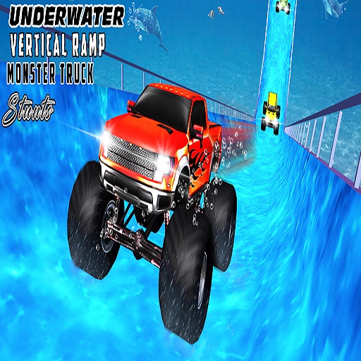 Water Surfer Vertical Ramp Monster Truck Game